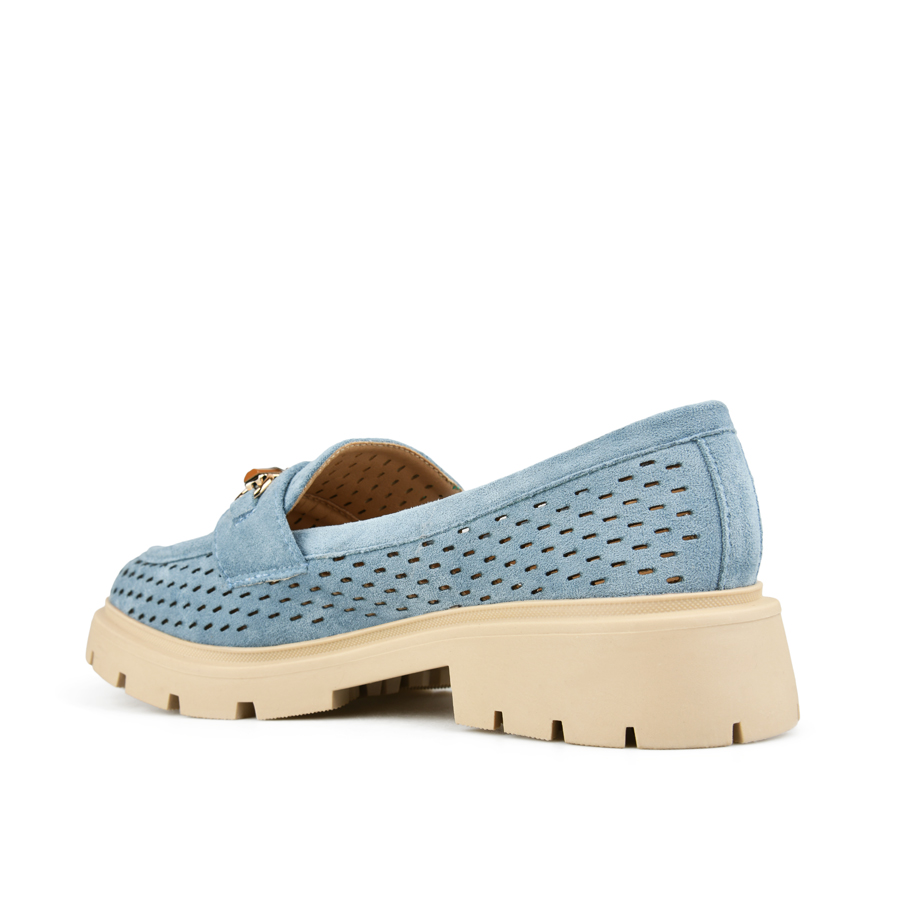 γυναικεία παπούτσια ύφασμα μπλε 3