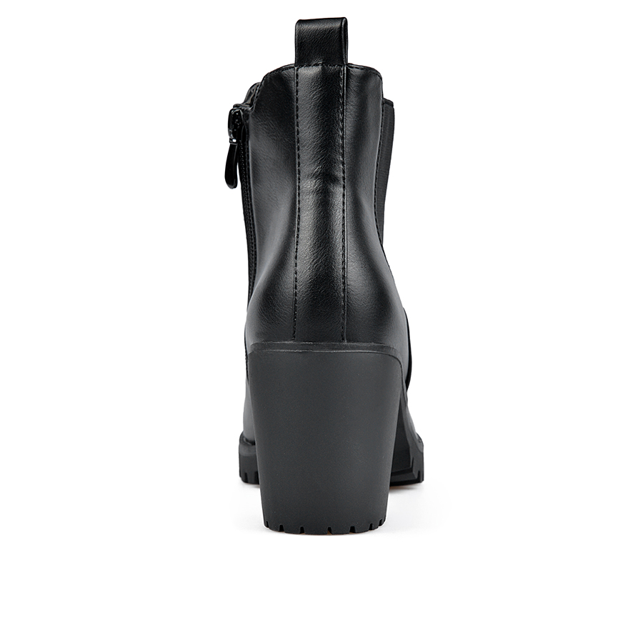 botine damă piele ecologică negru 3