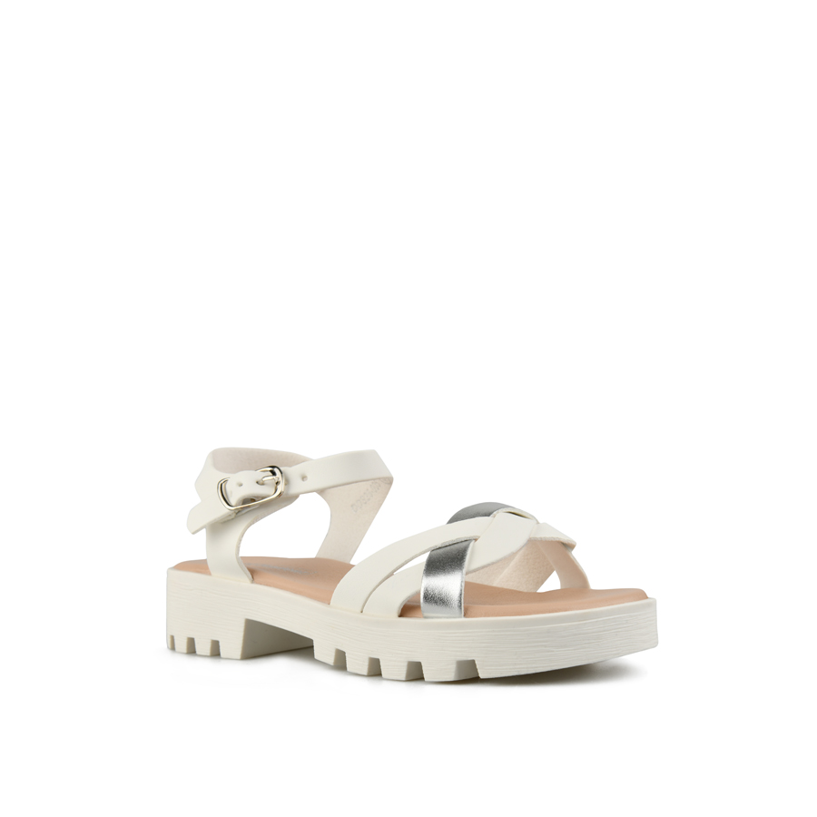 παιδικά σανδάλια οικολογικό δέρμα λευκά 2