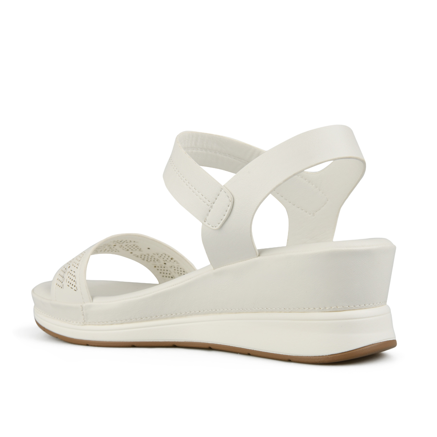 дамски сандали еко кожа бели 3