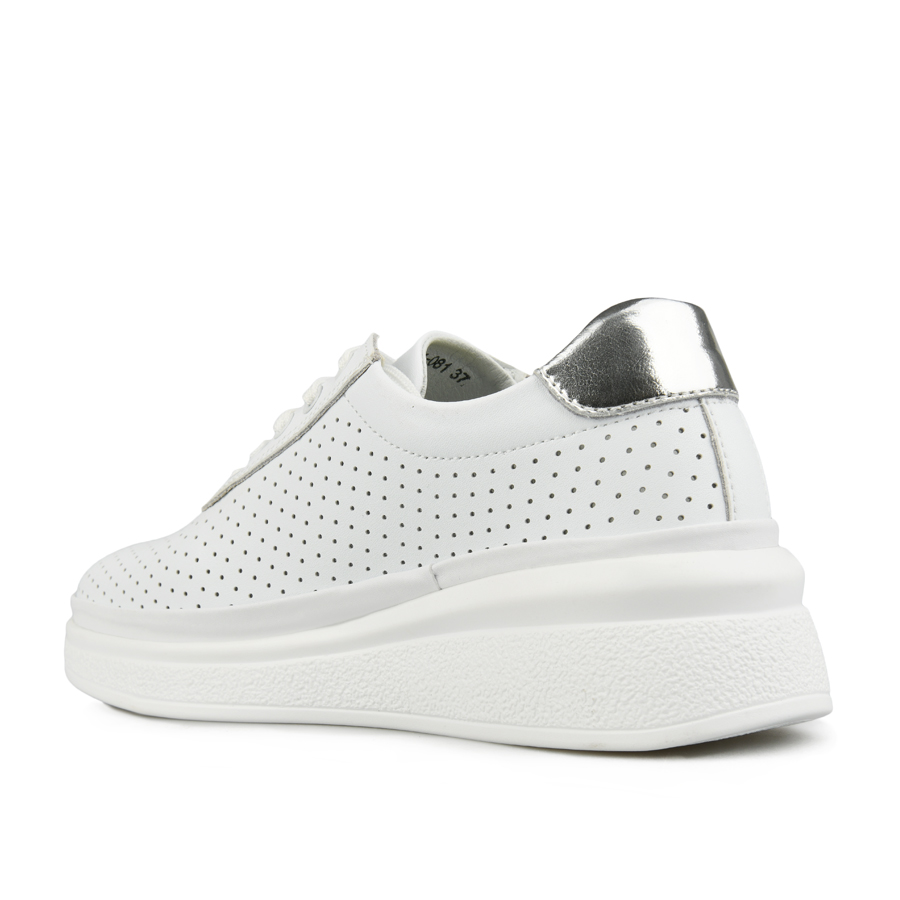 дамски обувки естествена кожа бели 3