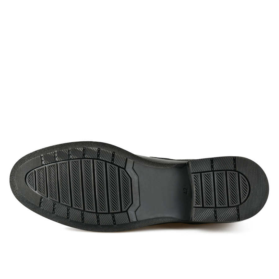 мъжки обувки естествена кожа черни 4