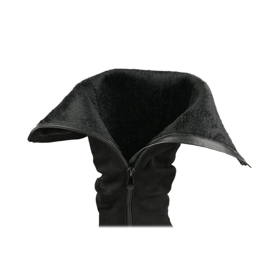 cizme damă textil negru 4