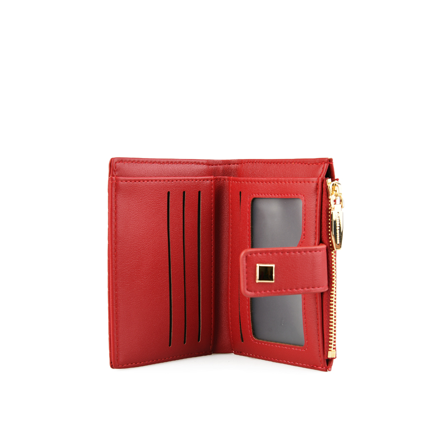 γυναικείο πορτοφόλι οικολογικό δέρμα κόκκινο 2