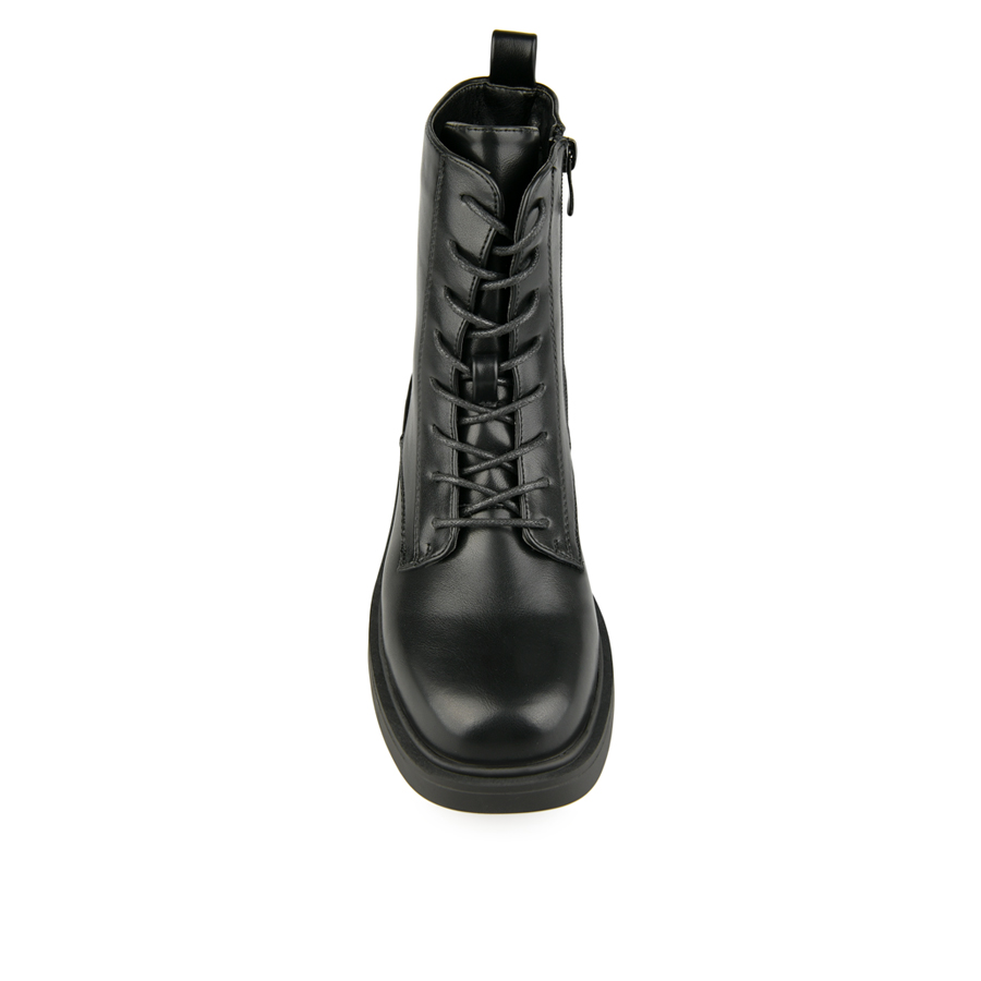 botine damă piele ecologică negru 2