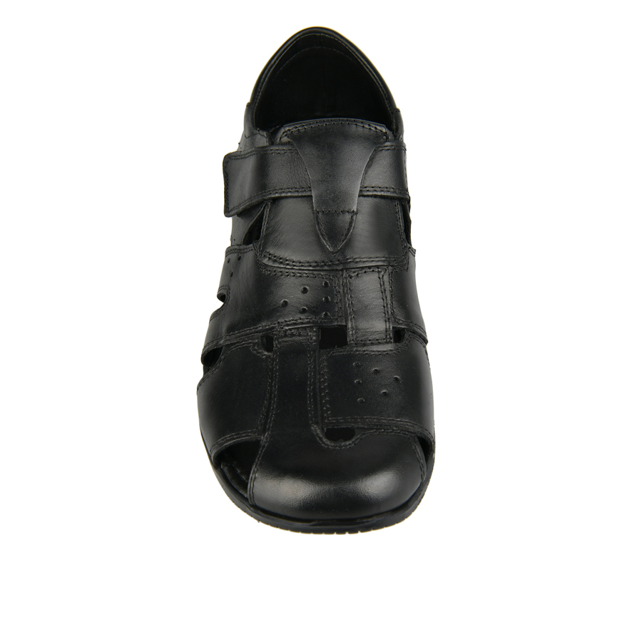 мъжки сандали естествена кожа черни 1