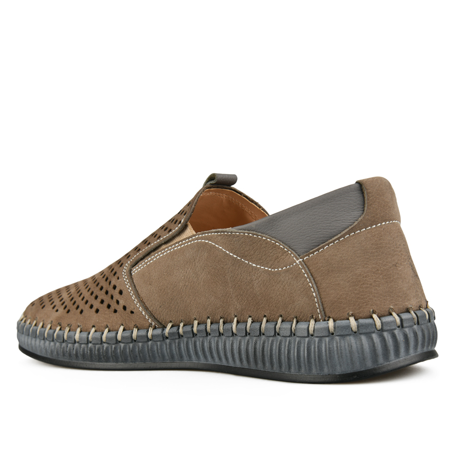 ανδρικά παπούτσια φυσικό δέρμα μπεζ 3