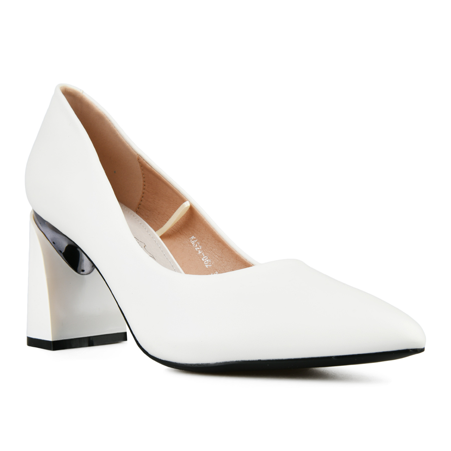 дамски обувки еко кожа бели 1