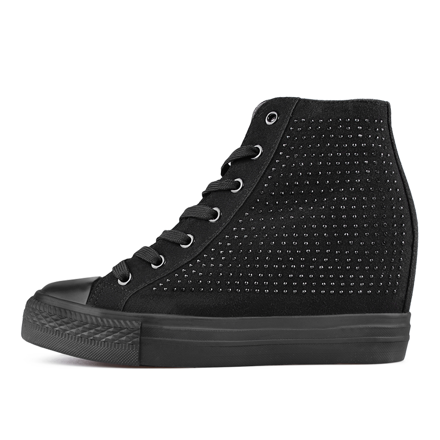 γυναικεία μποτάκια οικολογικό δέρμα μαύρο 3