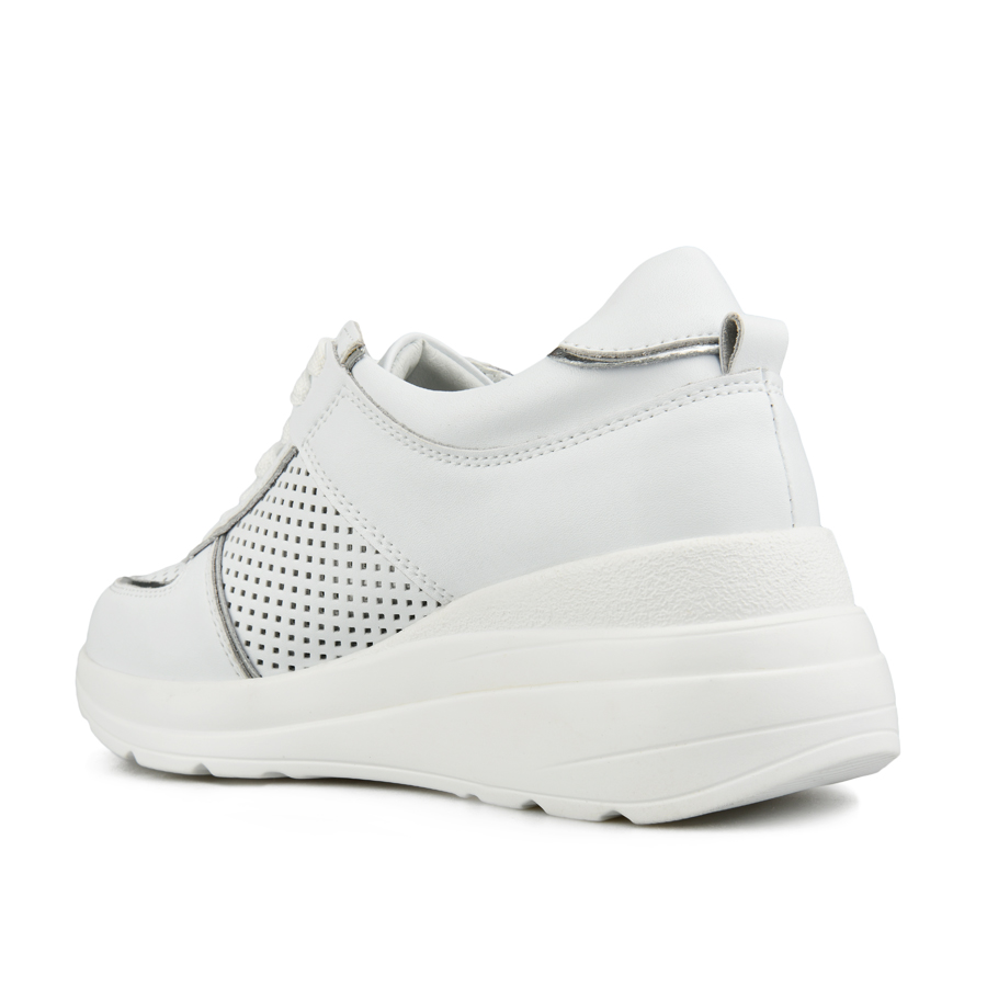 дамски обувки естествена кожа бели 3