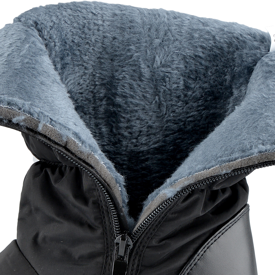 botine de zăpadă damă textil negru 5