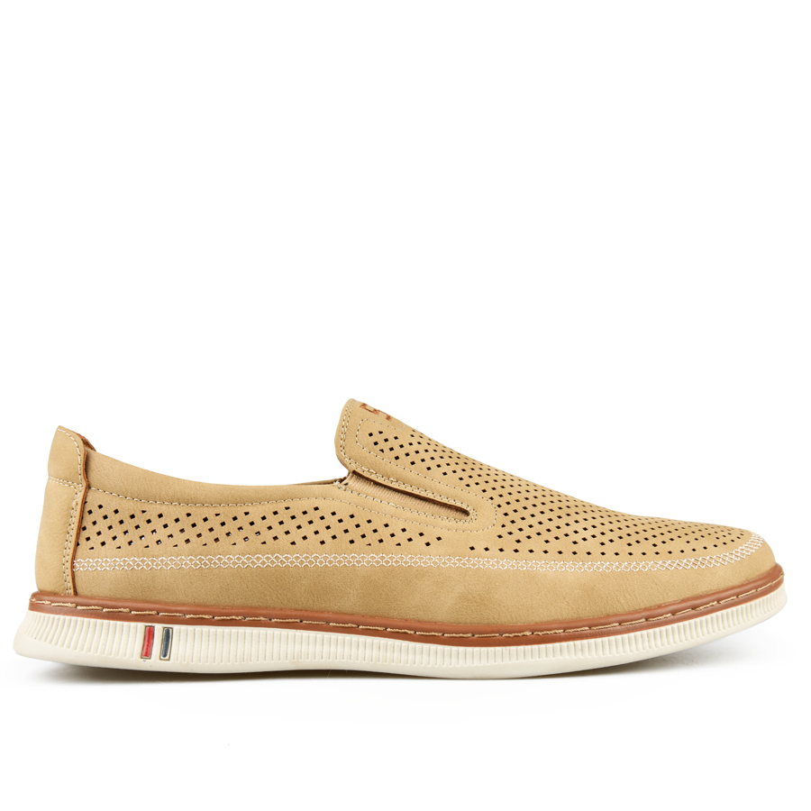 мъжки обувки еко кожа бежови 0