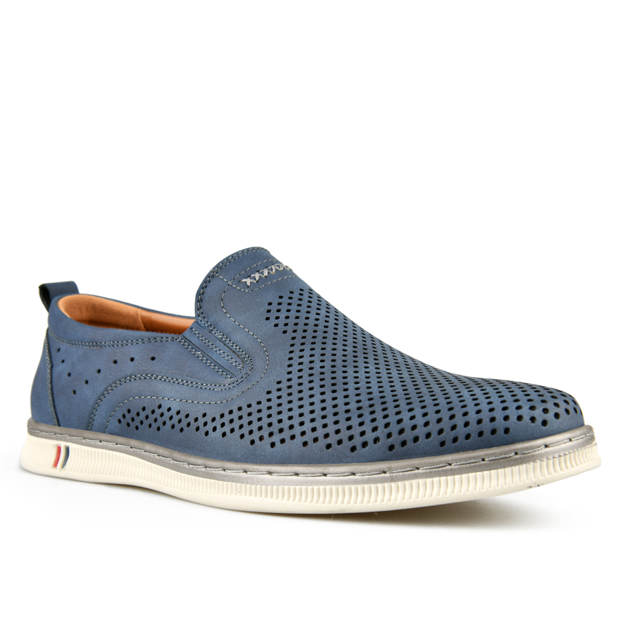 мъжки обувки еко кожа тъмно сини 2