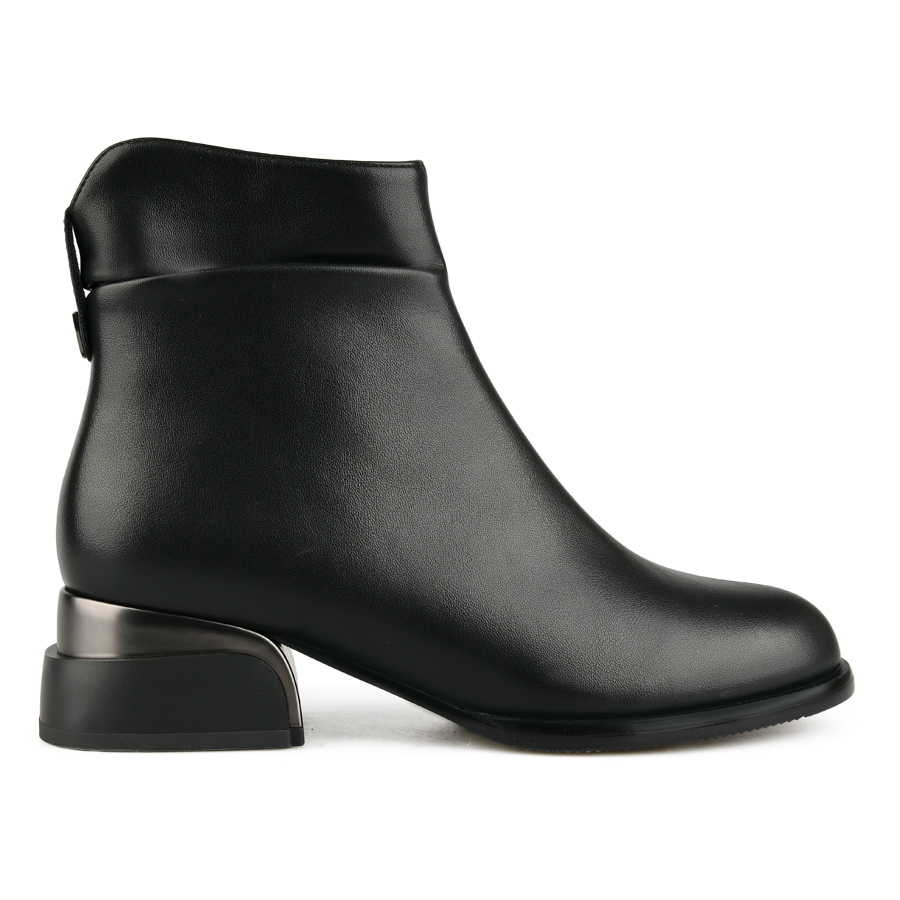 botine damă piele ecologică negru 0