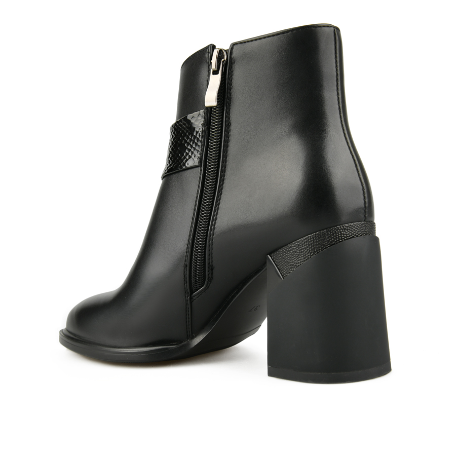 botine damă piele ecologică negru 3