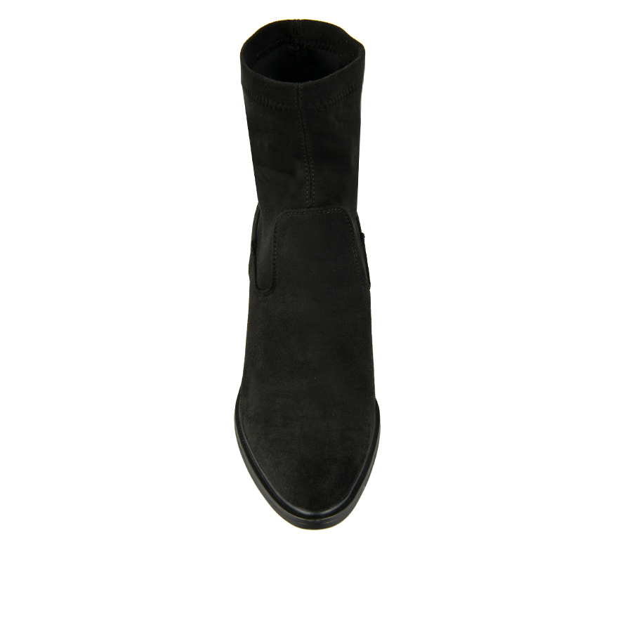 botine damă textil negru 2