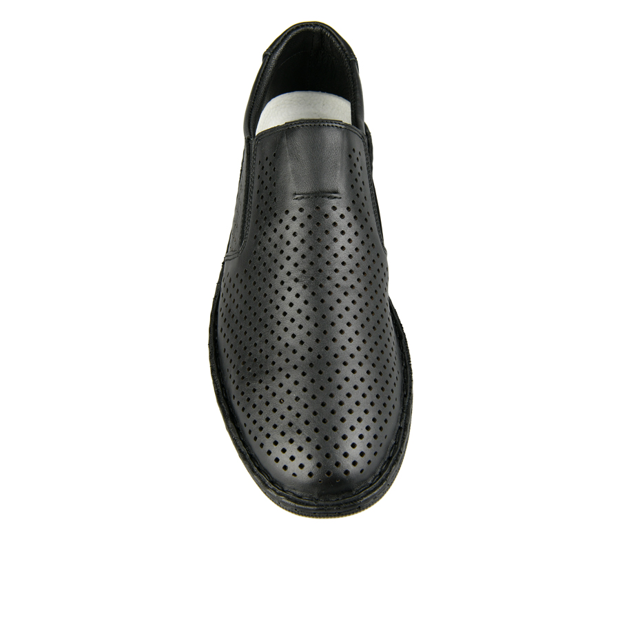 ανδρικά παπούτσια φυσικό δέρμα μαύρο 1