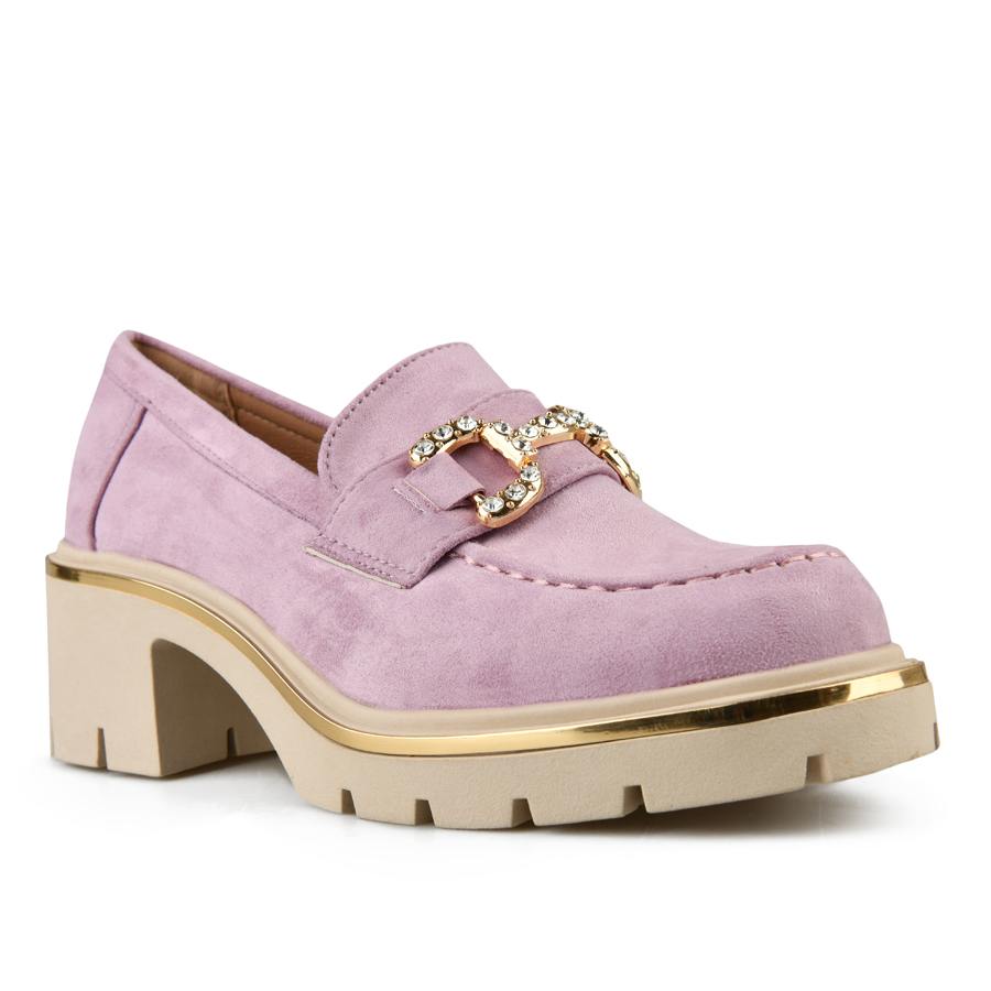 γυναικεία παπούτσια ύφασμα μωβ 1