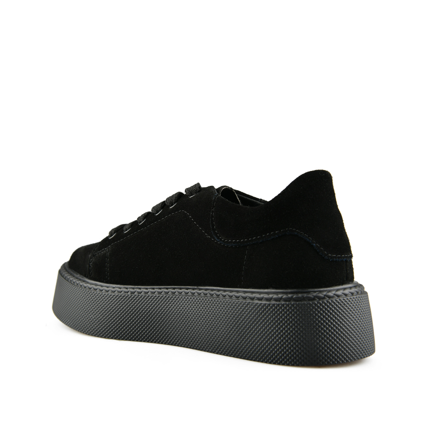 γυναικεία παπούτσια φυσικό δέρμα μαύρο 3