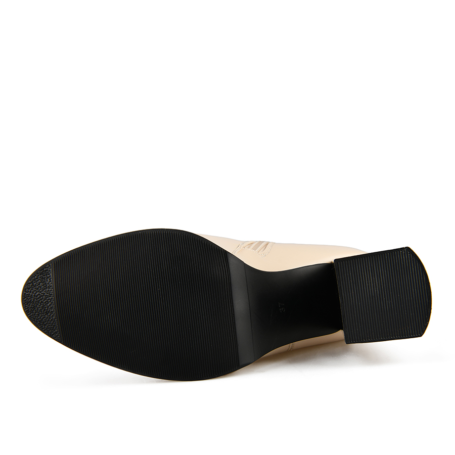 botine damă piele ecologică bej 4