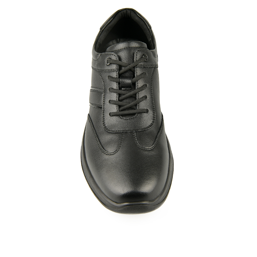 ανδρικά παπούτσια φυσικό δέρμα μαύρο 1