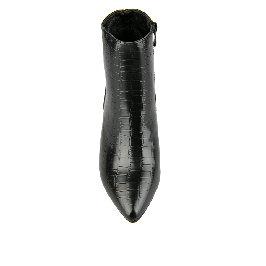 botine damă piele ecologică negru 2