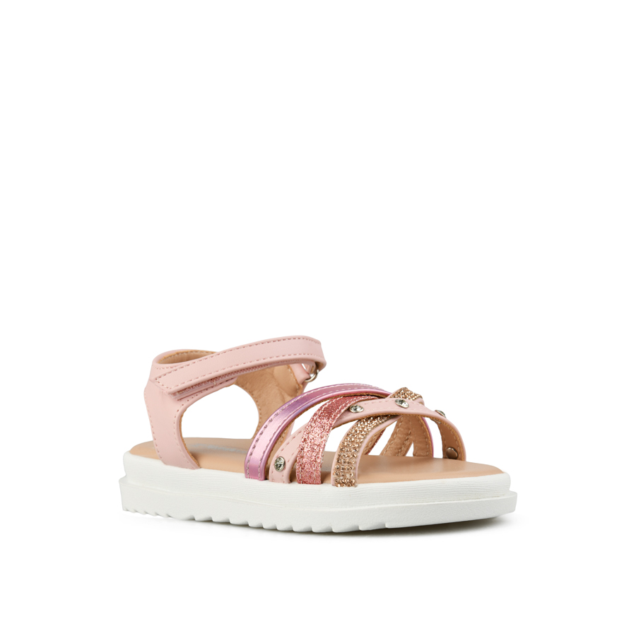детски сандали еко кожа розови 2