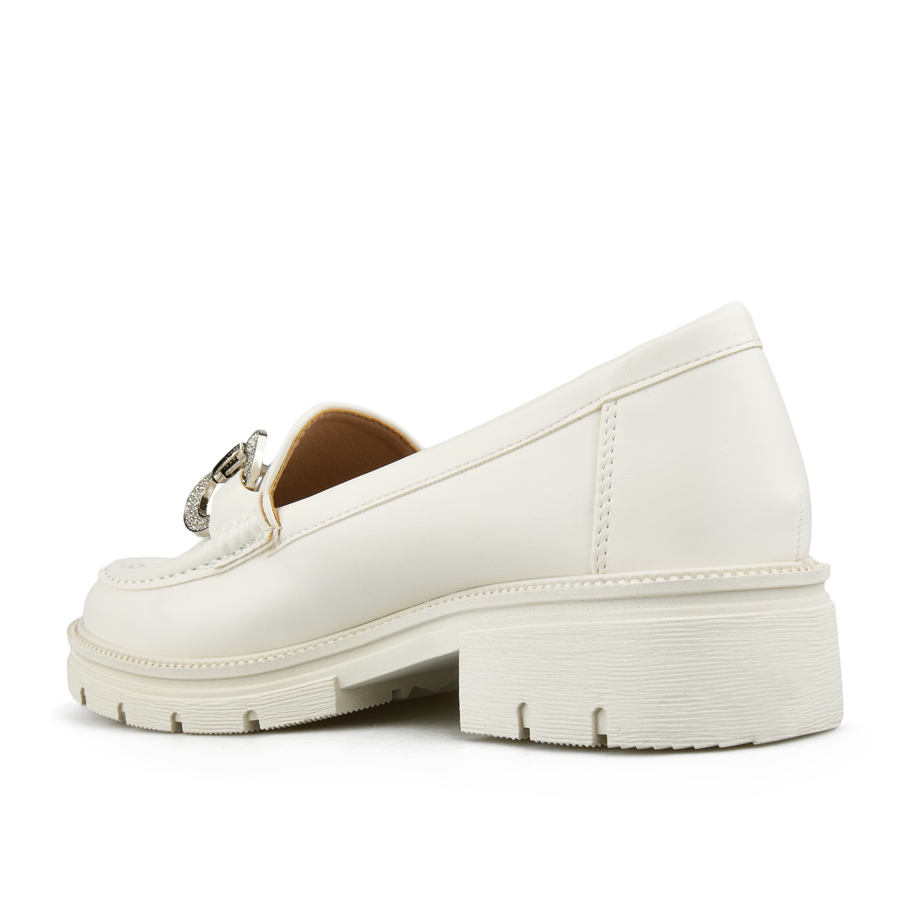 γυναικεία παπούτσια οικολογικό δέρμα λευκά 3