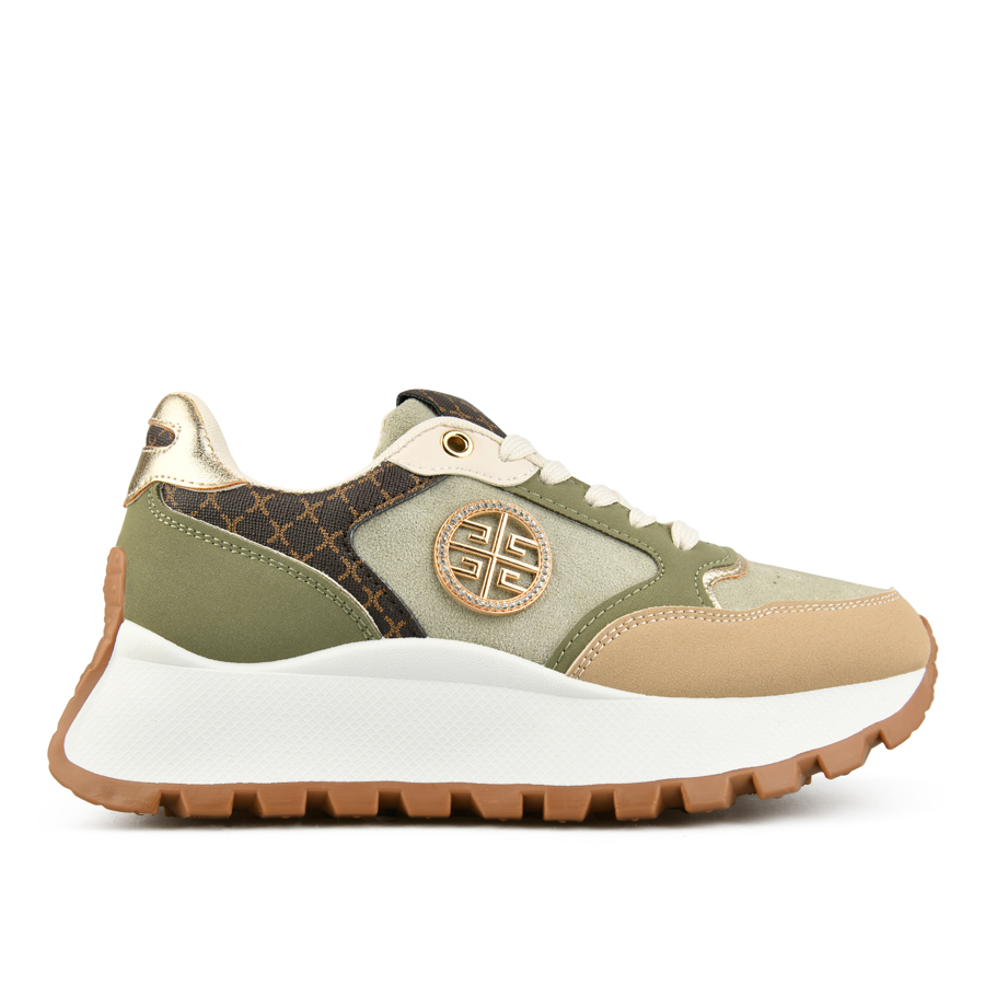 γυναικεία sneakers οικολογικό δέρμα πράσινα 0
