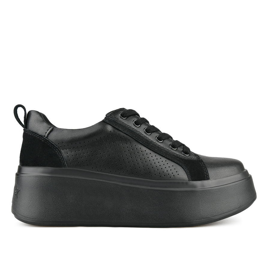 дамски обувки естествена кожа черни 0