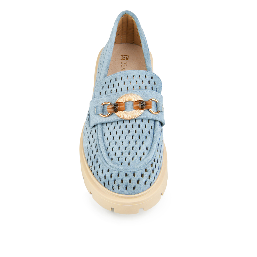 γυναικεία παπούτσια ύφασμα μπλε 1