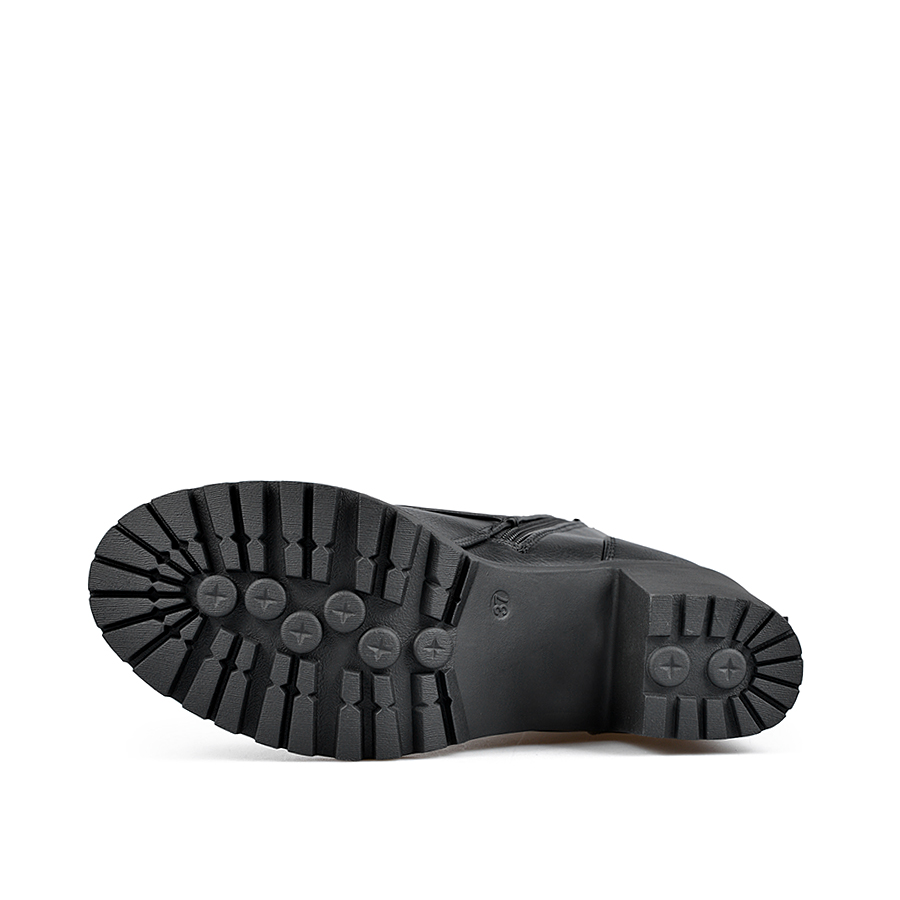 botine damă piele ecologică negru 5
