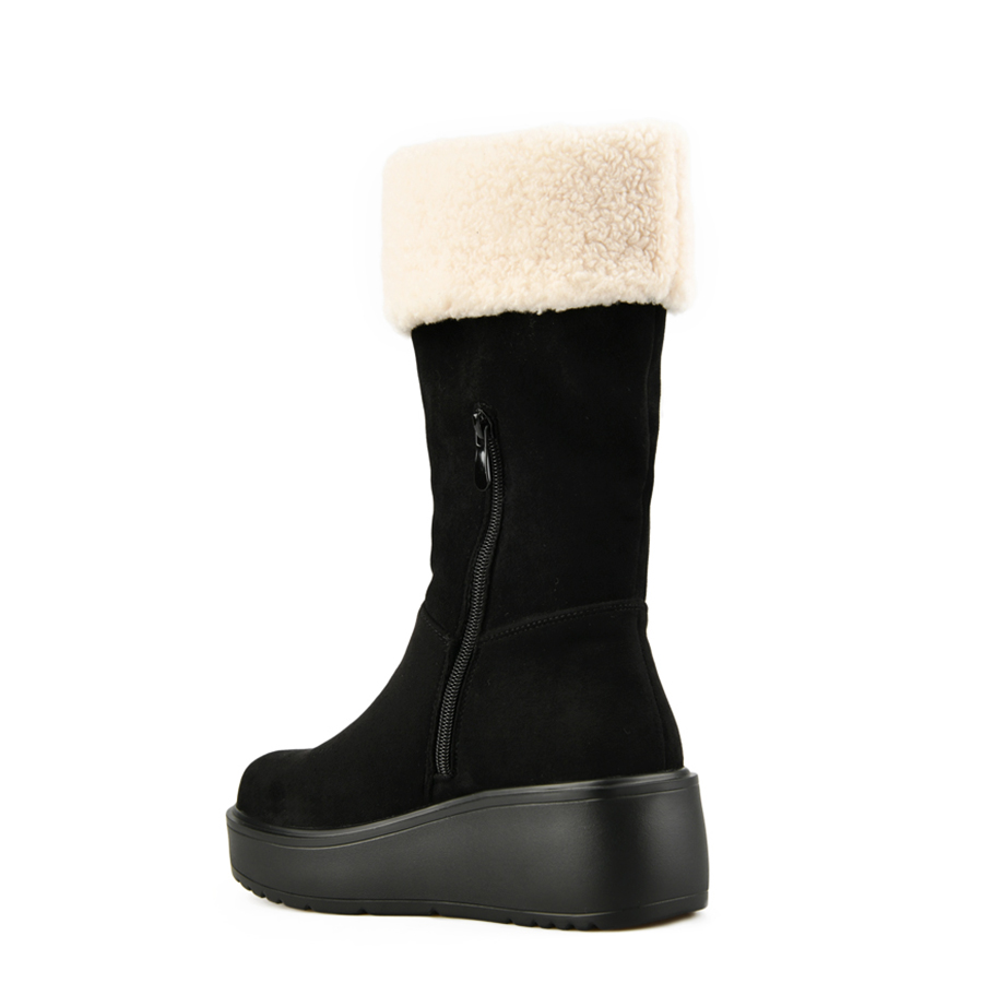 cizme damă textil negru 3