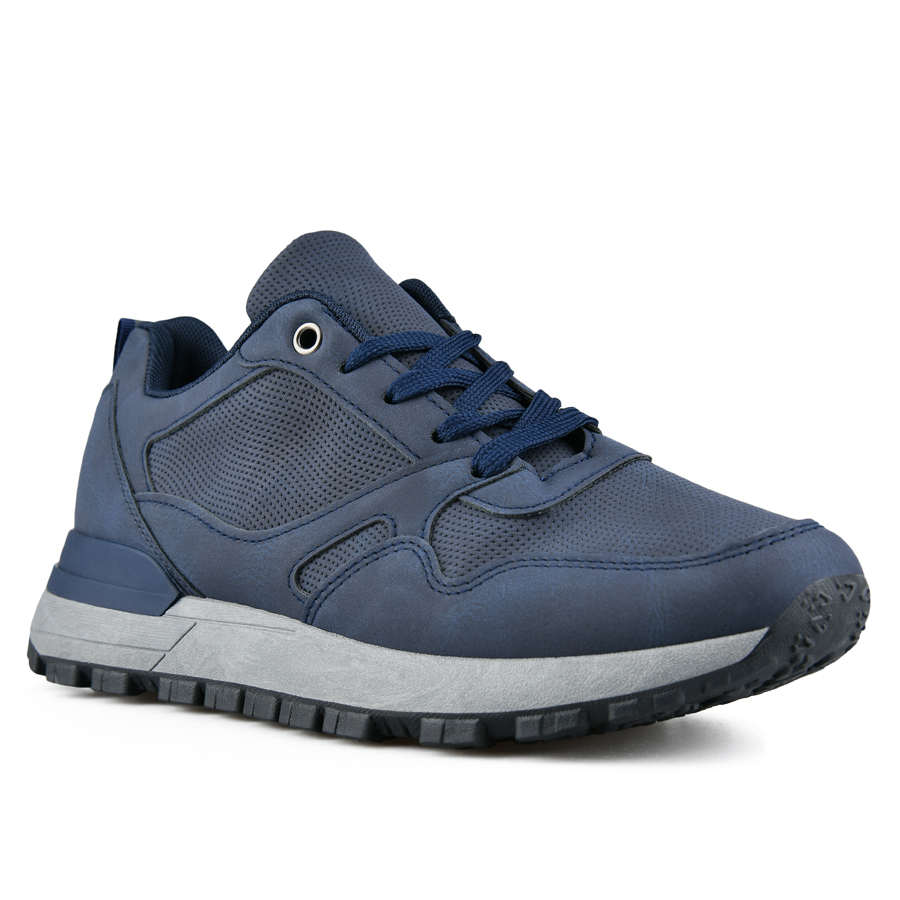ανδρικά αθλητικά παπούτσια οικολογικό δέρμα μπλε 1