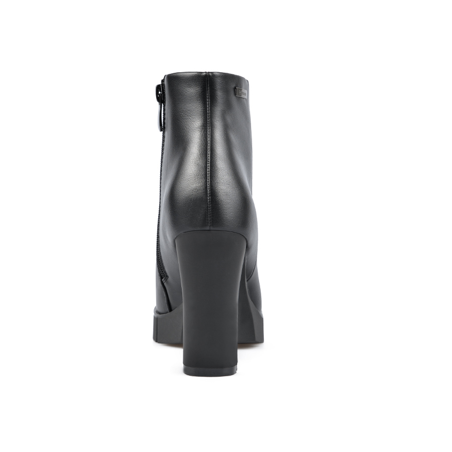 botine damă piele ecologică negru 4