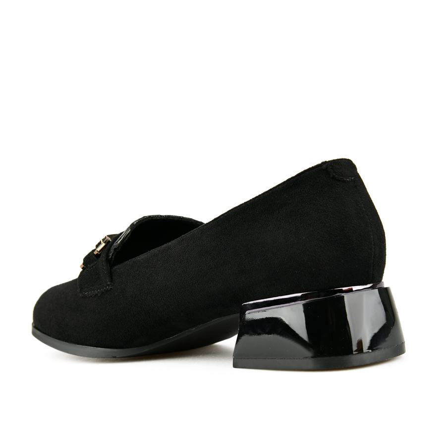 pantofi damă piele ecologică/textil negru 3