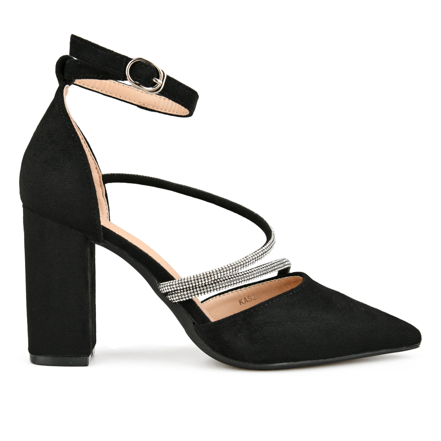 дамски сандали текстил черни 0