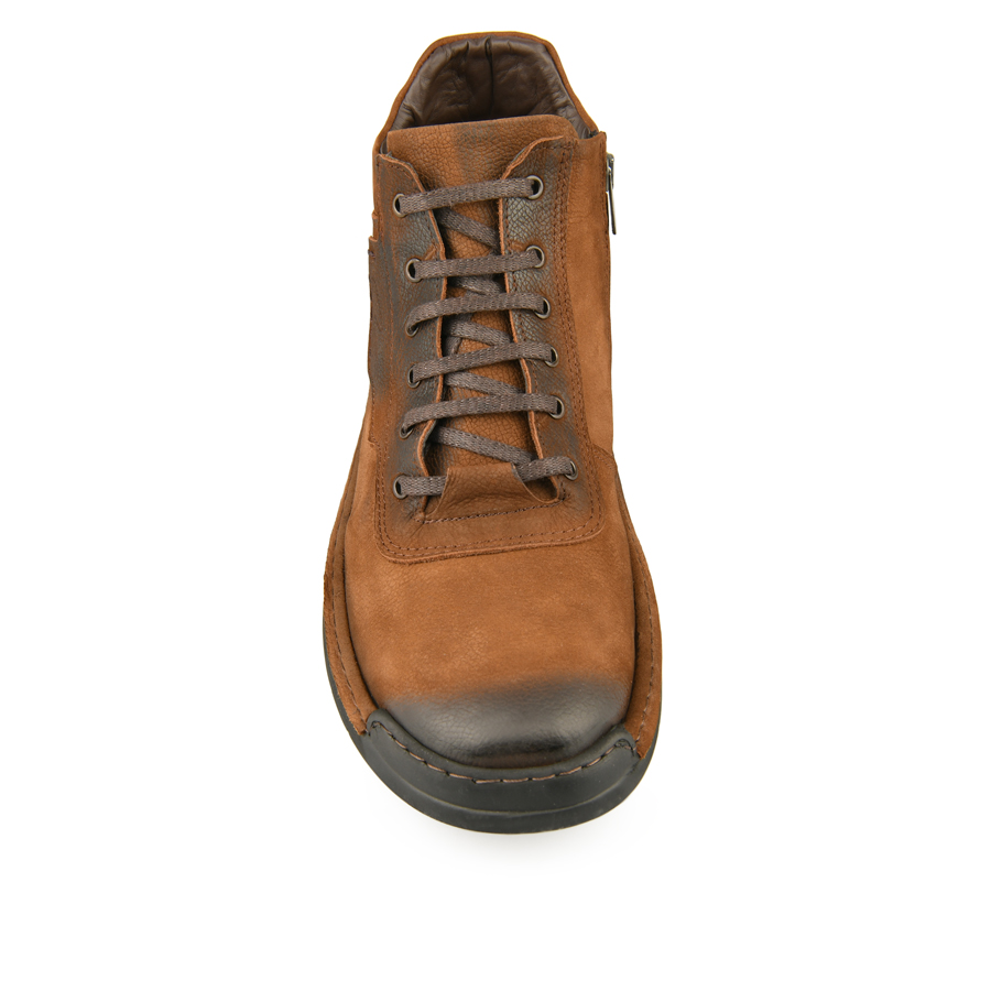 ανδρικά μποτάκια φυσικό δέρμα καφέ 1