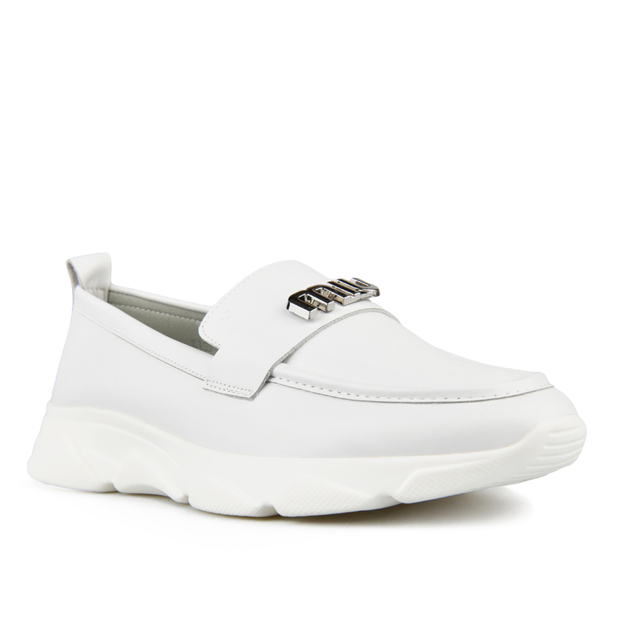 γυναικεία παπούτσια οικολογικό δέρμα λευκά 1