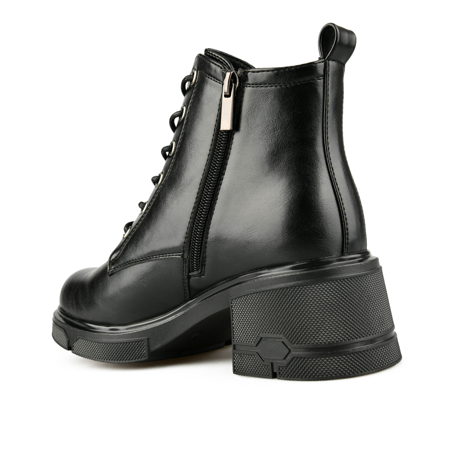 дамски боти еко кожа черни 3