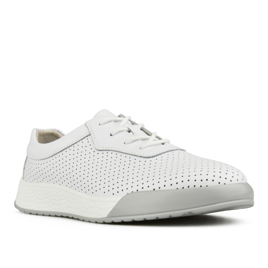 дамски обувки естествена кожа бели 2