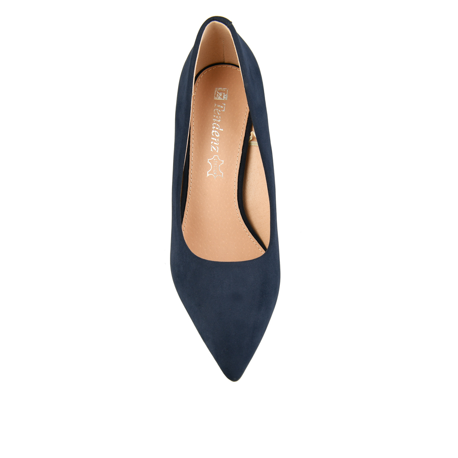 pantofi damă textil albastru închis 2
