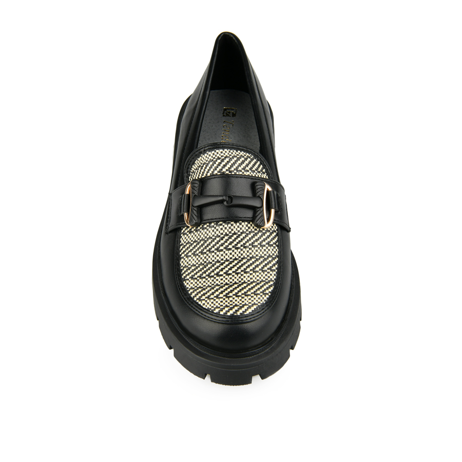 γυναικεία παπούτσια ύφασμα/οικολογικό δέρμα μαύρο 1