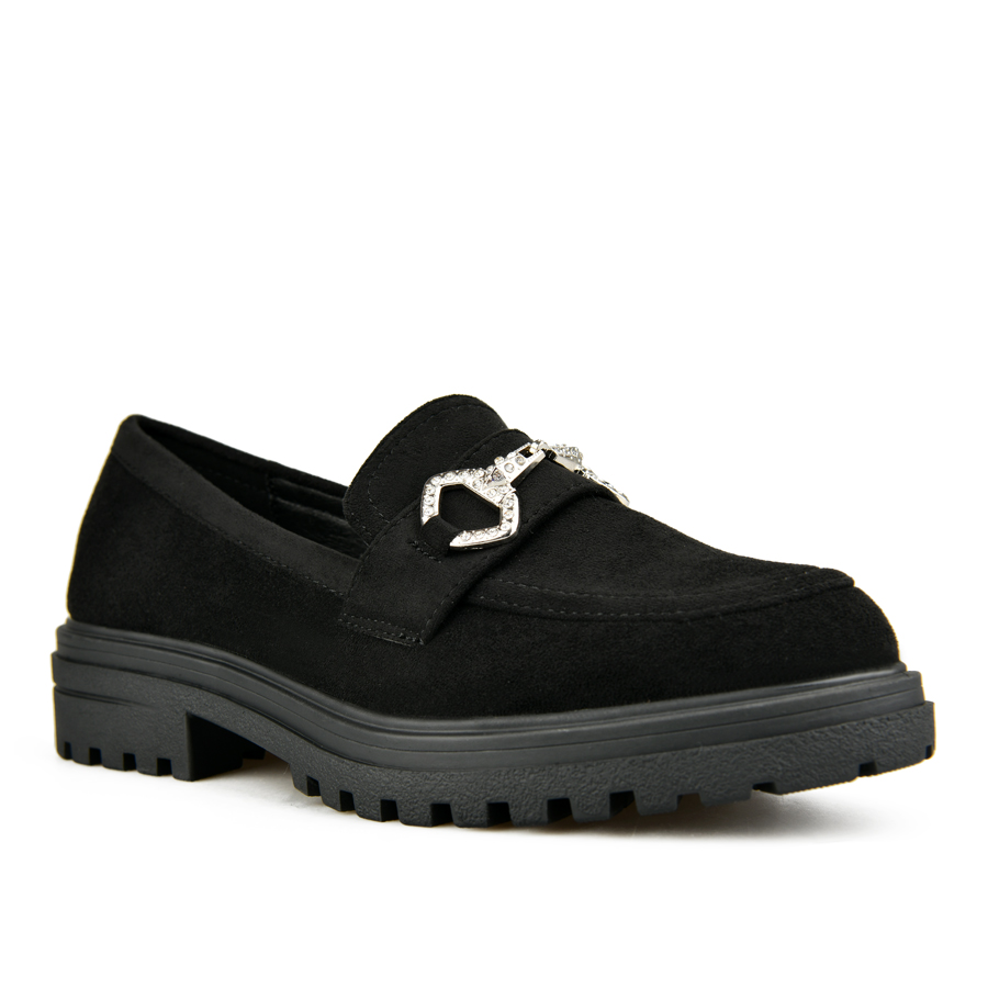 дамски обувки текстил черни 2