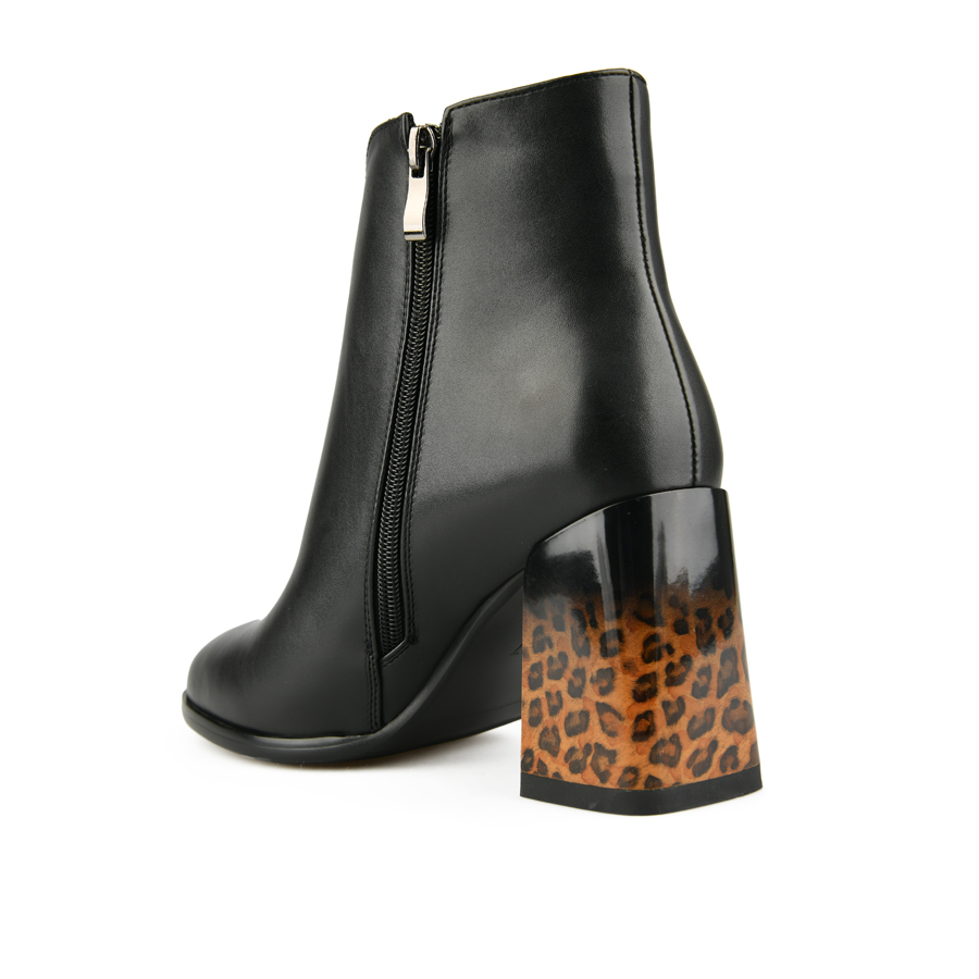 botine damă piele ecologică negru 3
