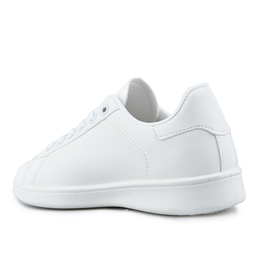 γυναικεία sneakers οικολογικό δέρμα λευκά 3