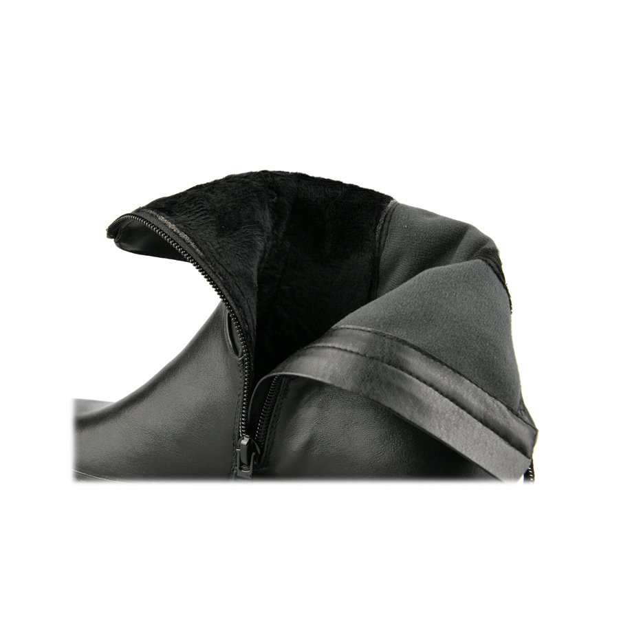 botine damă piele ecologică negru 4