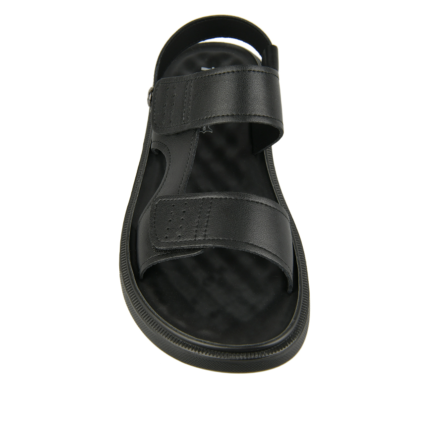 мъжки сандали естествена кожа черни 1