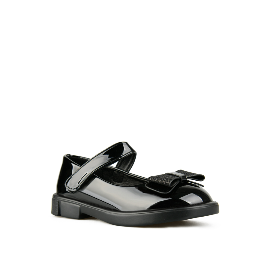 παιδικά παπούτσια οικολογικό δέρμα μαύρο 1