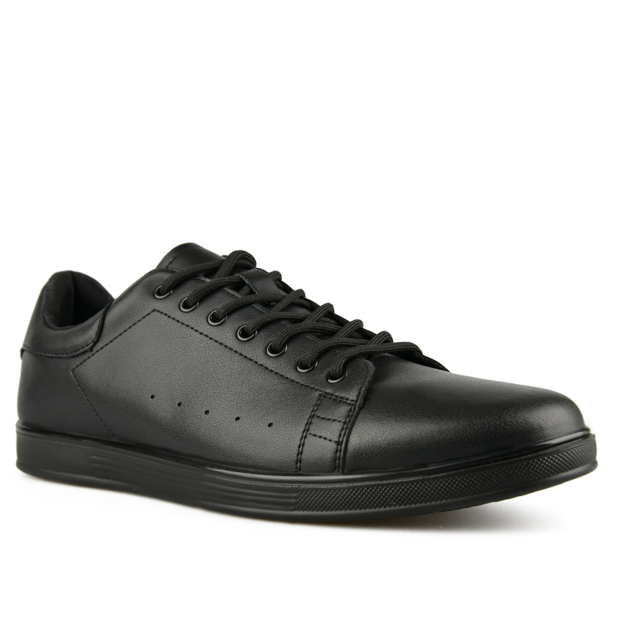 ανδρικά παπούτσια φυσικό δέρμα μαύρο 2